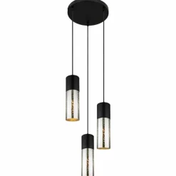 Suspension Globo ANNIKA Noir, 3 lumières