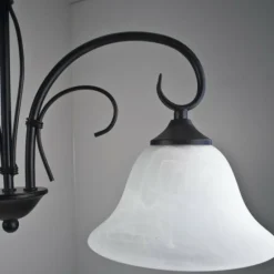 Suspension Globo Aries Noir, Blanc, 2 lumières
