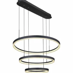 Suspension Globo AUGUSTO LED Or, Noir, 2 lumières, Télécommandes, Changeur de couleurs