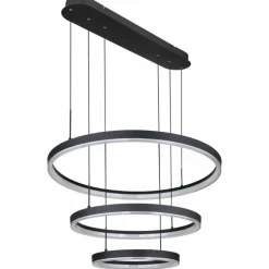 Suspension Globo AUGUSTO LED Or, Noir, 2 lumières, Télécommandes, Changeur de couleurs