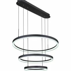 Suspension Globo AUGUSTO LED Or, Noir, 2 lumières, Télécommandes, Changeur de couleurs