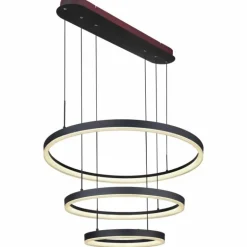 Suspension Globo AUGUSTO LED Or, Noir, 2 lumières, Télécommandes, Changeur de couleurs