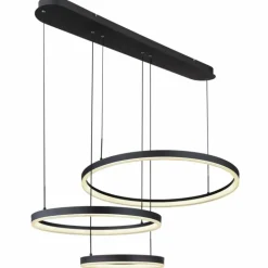 Suspension Globo AUGUSTO LED Or, Noir, 2 lumières, Télécommandes, Changeur de couleurs