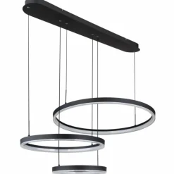 Suspension Globo AUGUSTO LED Or, Noir, 2 lumières, Télécommandes, Changeur de couleurs