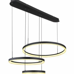 Suspension Globo AUGUSTO LED Or, Noir, 2 lumières, Télécommandes, Changeur de couleurs