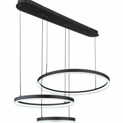 Suspension Globo AUGUSTO LED Or, Noir, 2 lumières, Télécommandes, Changeur de couleurs