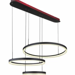Suspension Globo AUGUSTO LED Or, Noir, 2 lumières, Télécommandes, Changeur de couleurs