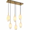 Suspension Globo BARCLEY Laiton, 6 lumières