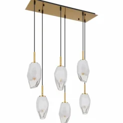Suspension Globo BARCLEY Laiton, 6 lumières
