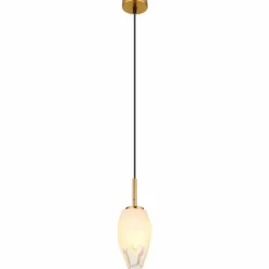 Suspension Globo BARCLEY Laiton, 1 lumière
