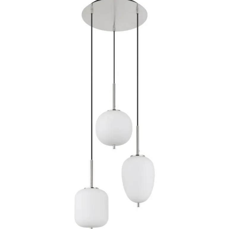 Suspension Globo BLACKY Nickel mat, 3 lumières
