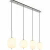 Suspension Globo BLACKY Nickel mat, 4 lumières