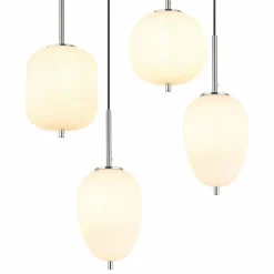 Suspension Globo BLACKY Nickel mat, 6 lumières
