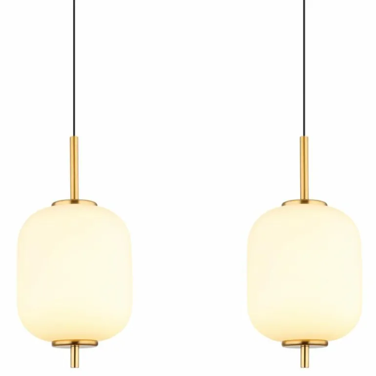 Suspension Globo EWALD LED Laiton, 4 lumières