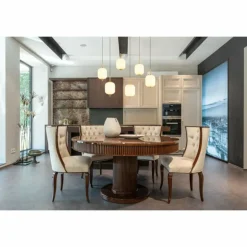 Suspension Globo EWALD LED Laiton, 6 lumières