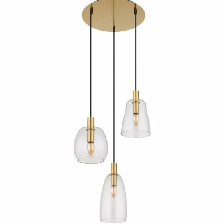 Suspension Globo GARRI Laiton, 3 lumières