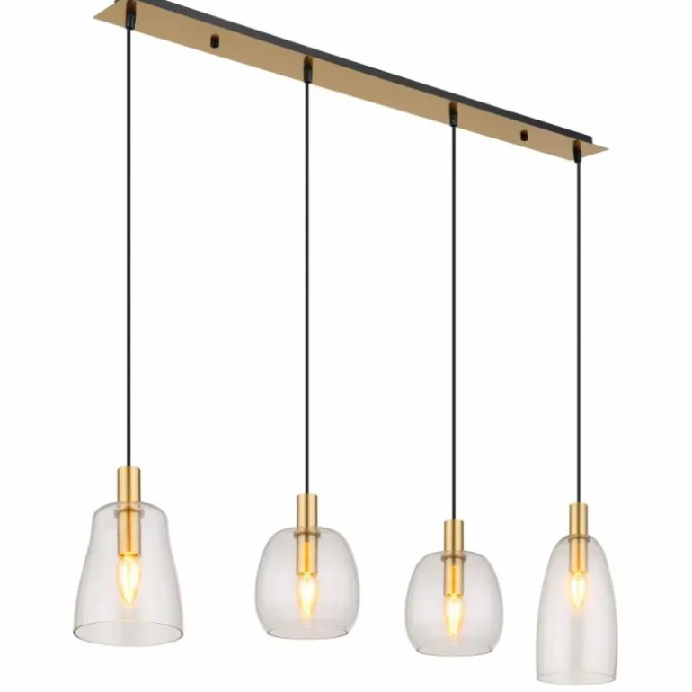 Suspension Globo GARRI Laiton, 4 lumières