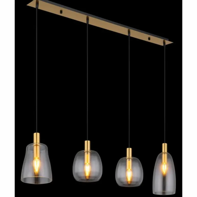 Suspension Globo GARRI Laiton, 4 lumières