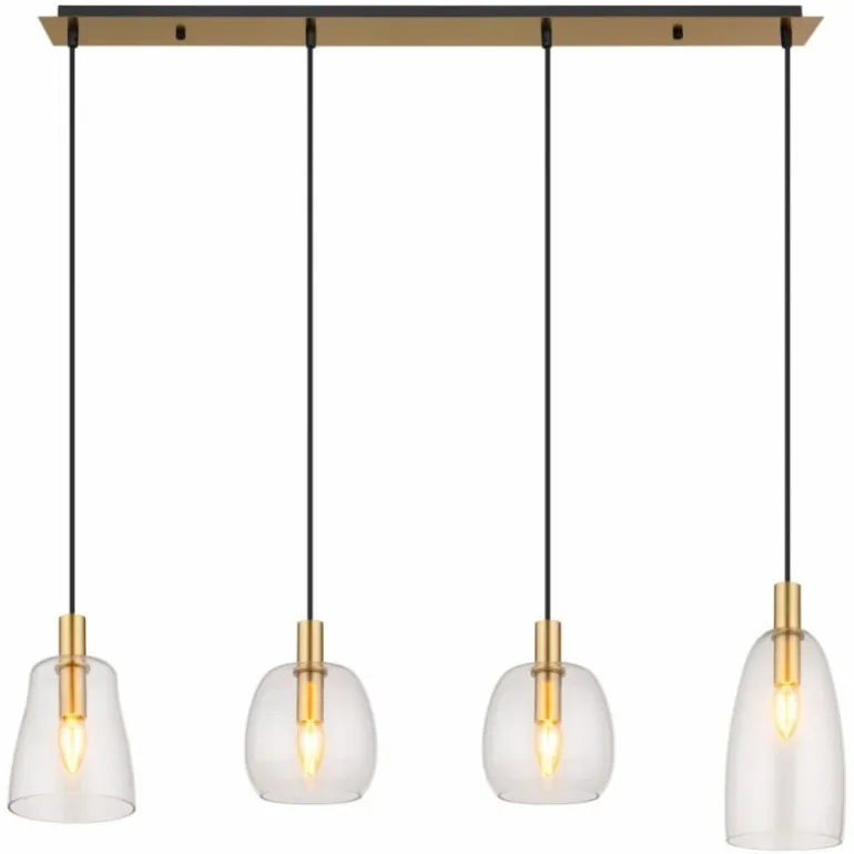Suspension Globo GARRI Laiton, 4 lumières
