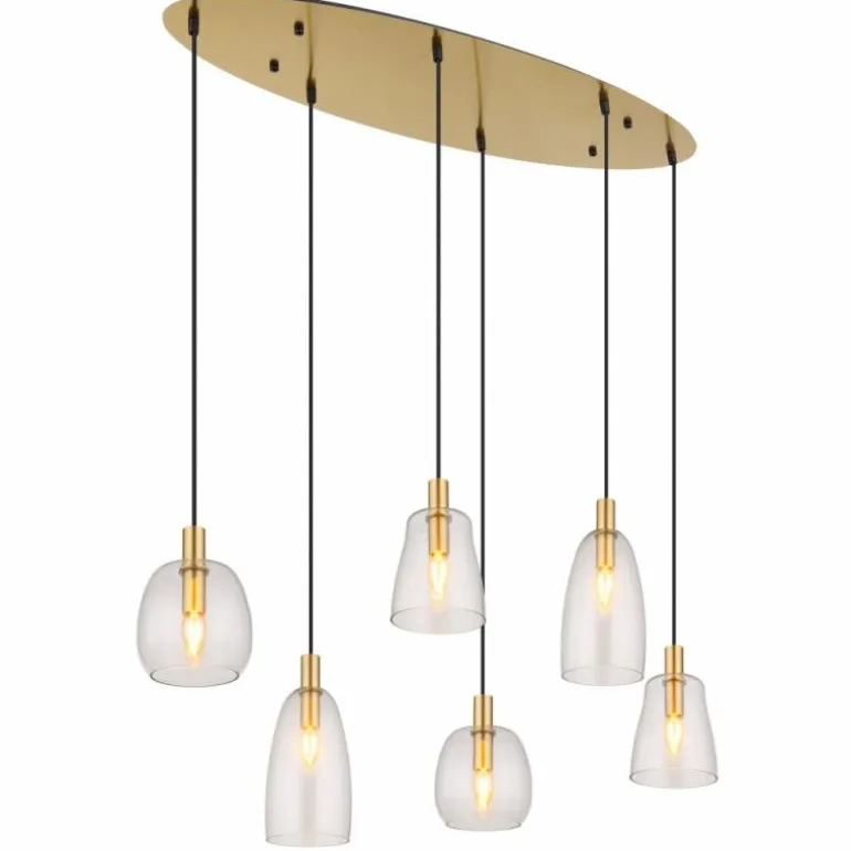 Suspension Globo GARRI Laiton, 6 lumières