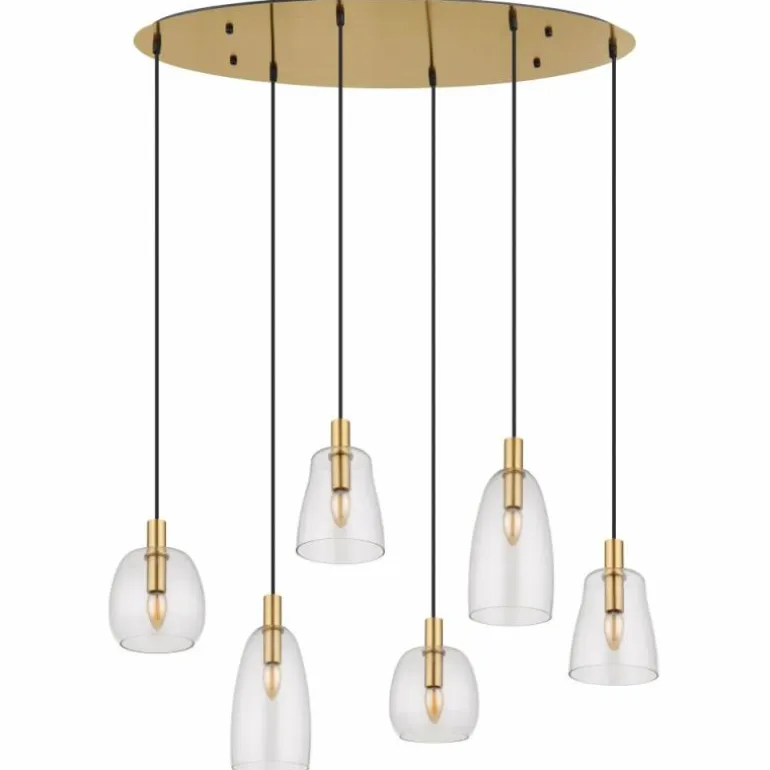 Suspension Globo GARRI Laiton, 6 lumières