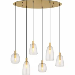 Suspension Globo GARRI Laiton, 6 lumières