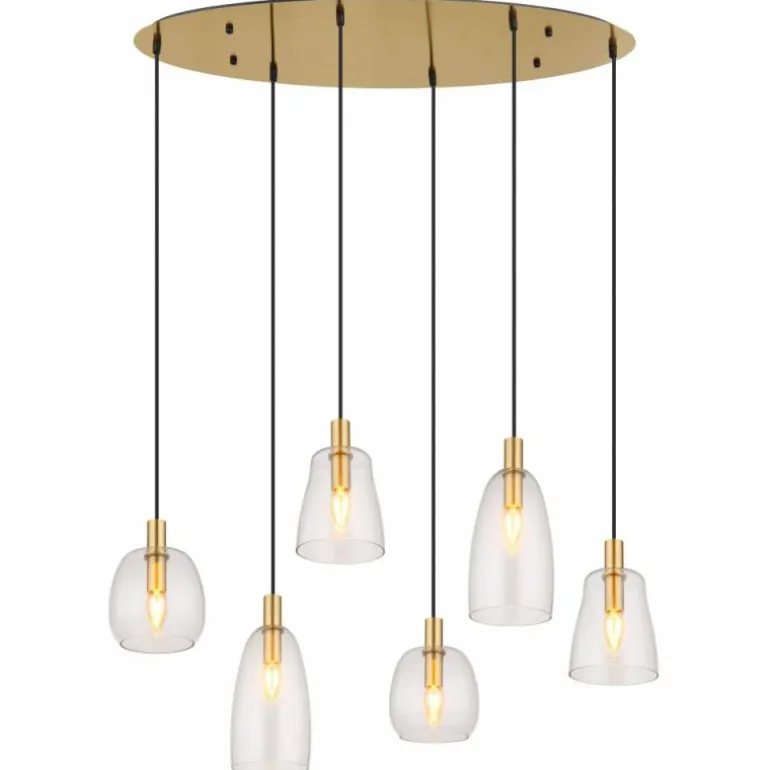 Suspension Globo GARRI Laiton, 6 lumières