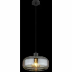 Suspension Globo GIUSEPPE Noir, 1 lumière