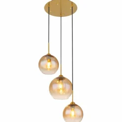 Suspension Globo JAMESSA Laiton, 3 lumières