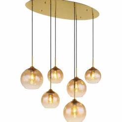 Suspension Globo JAMESSA Laiton, 6 lumières