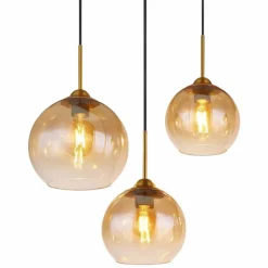 Suspension Globo JAMESSA Laiton, 6 lumières