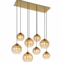 Suspension Globo JAMESSA Laiton, 8 lumières