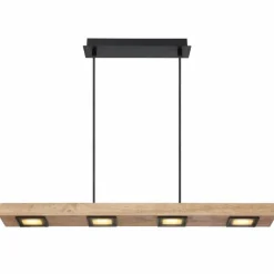 Suspension Globo JOYA LED Noir, 4 lumières