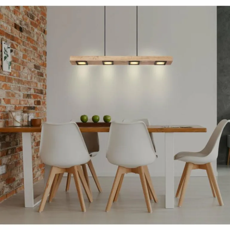 Suspension Globo JOYA LED Noir, 6 lumières