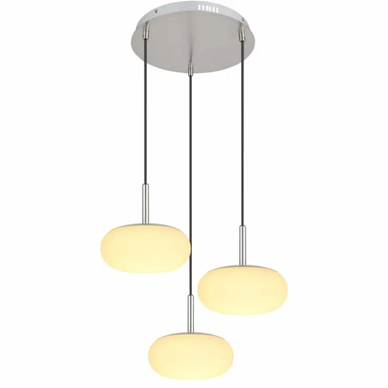 Suspension Globo MATTY LED Nickel mat, 1 lumière