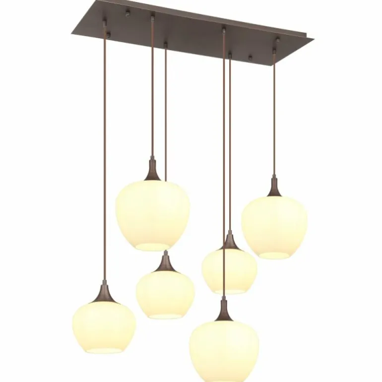 Suspension Globo MAXY Moka, 6 lumières