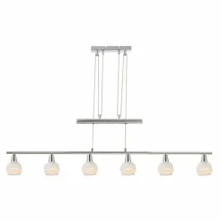 Suspension Globo OLLI LED Nickel mat, 6 lumières