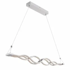 Suspension Globo PILLA LED Chrome, 1 lumière, Télécommandes