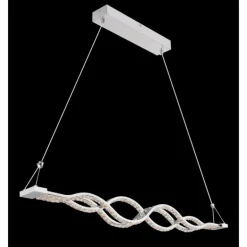 Suspension Globo PILLA LED Chrome, 1 lumière, Télécommandes