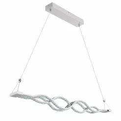 Suspension Globo PILLA LED Chrome, 1 lumière, Télécommandes