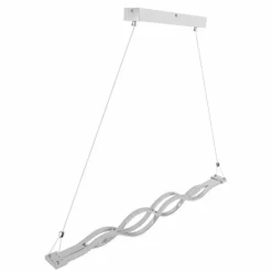 Suspension Globo PILLA LED Chrome, 1 lumière, Télécommandes