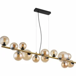 Suspension Globo RIHA LED Noir, 13 lumières
