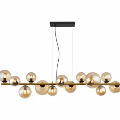 Suspension Globo RIHA LED Noir, 13 lumières