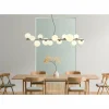 Suspension Globo RIHA LED Nickel mat, 13 lumières