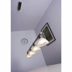 Suspension Globo RUBEN Acier inoxydable, 4 lumières
