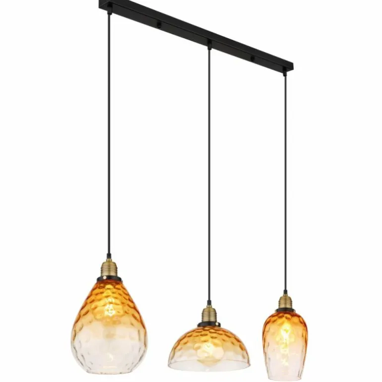 Suspension Globo SALVY Noir, 3 lumières