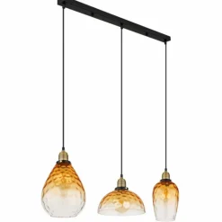 Suspension Globo SALVY Noir, 3 lumières