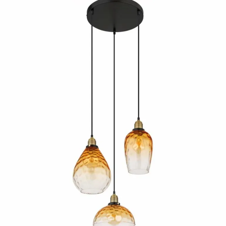 Suspension Globo SALVY Noir, 3 lumières