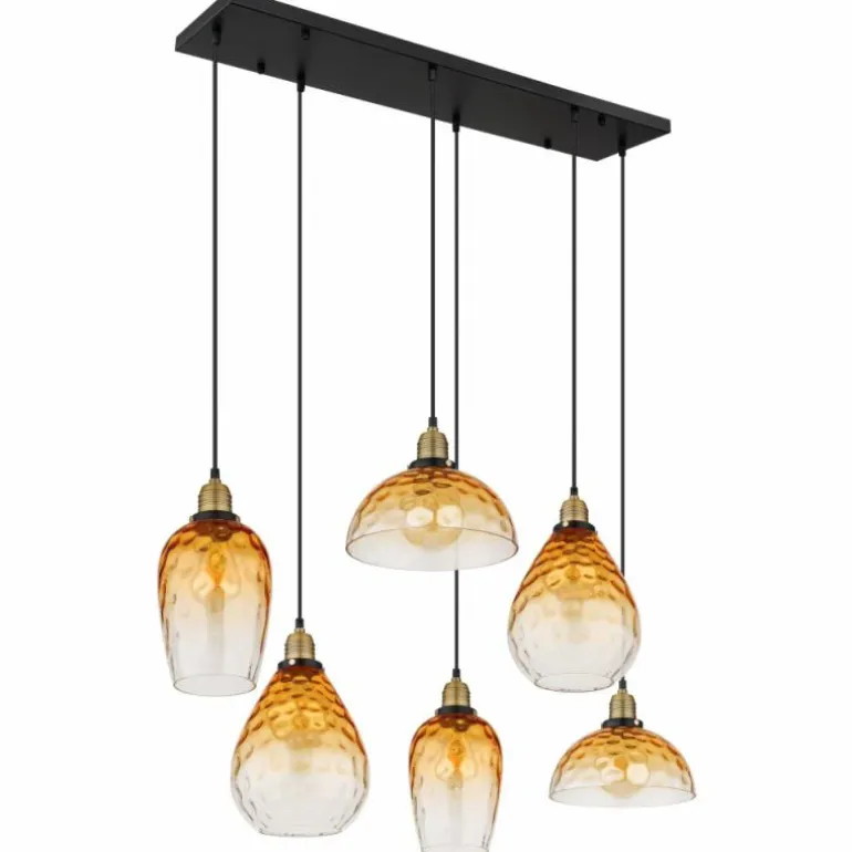 Suspension Globo SALVY Noir, 6 lumières