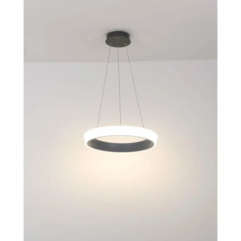 Suspension Globo TABANO LED Anthracite, 1 lumière, Télécommandes